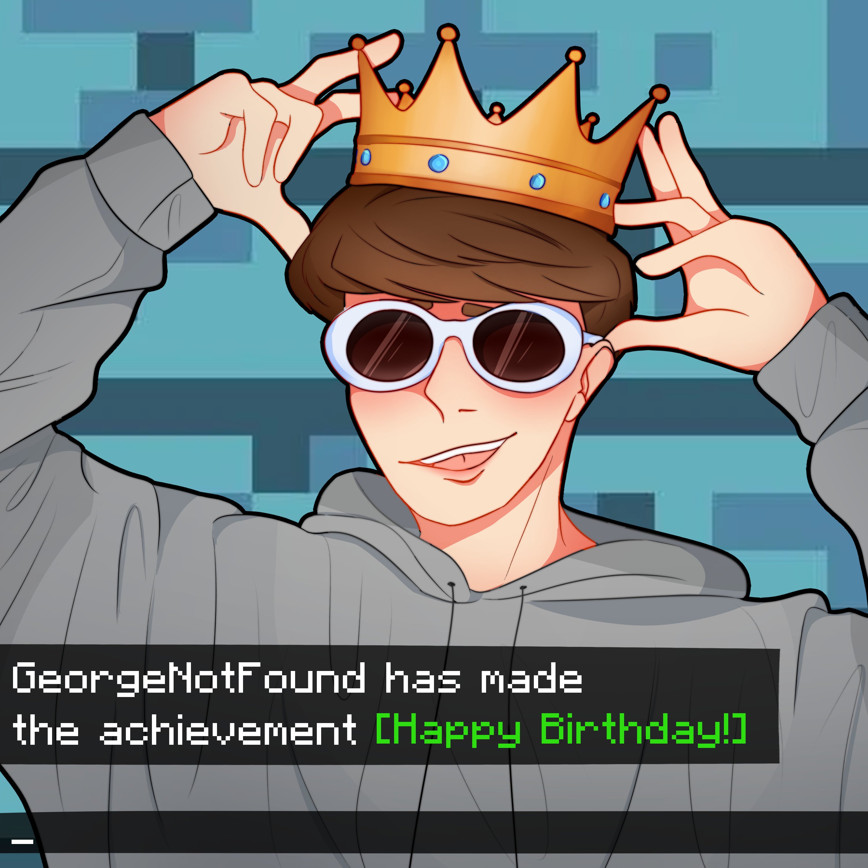 Logii Happy ay To Minecraft Pvp God Georgenotfound Georgenotfoundbirthday Georgenotfoundfanart
