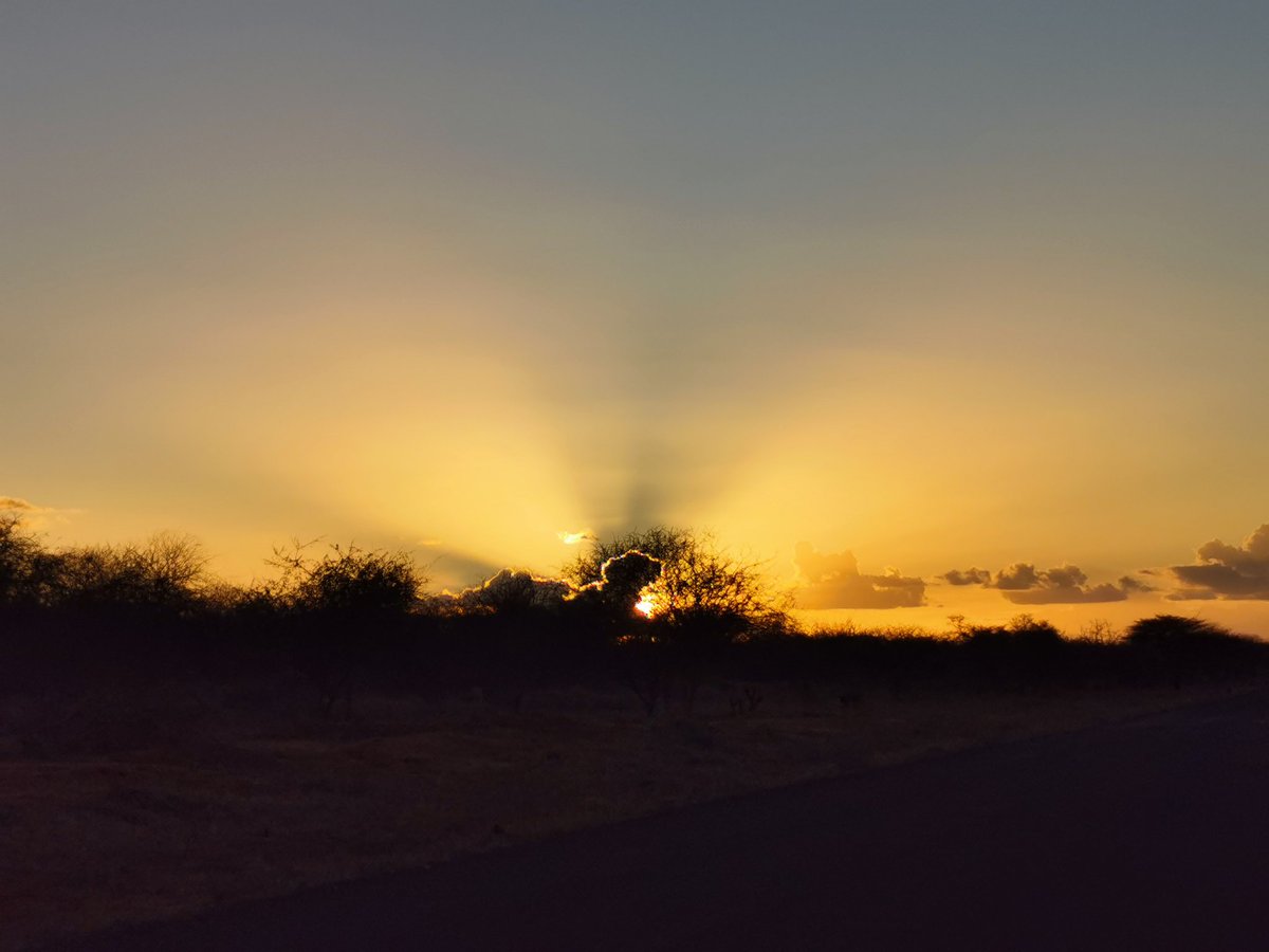 Along the road I took beautiful sunset pics