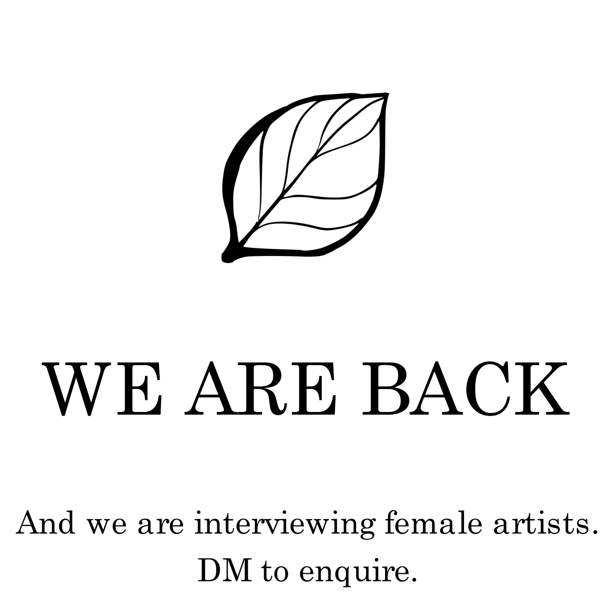 IrrelevantEdn's tweet photo. We are back, and we are interviewing female artists.

#contemporaryart #femaleartists #artists #femalepainter #femalesculpture #femaleartist https://t.co/DShYBD2yHr