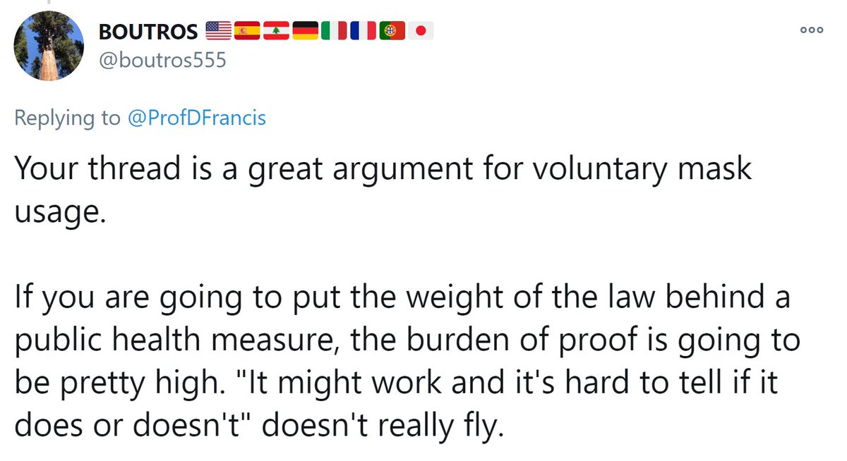 And they won't arrest me for non-masking.Unless there are people who are around me who are getting scared by my non-maskedness and complain.But still they will probably just tell me to go away from people, and if I did, they would lose interest. They have better things to do.