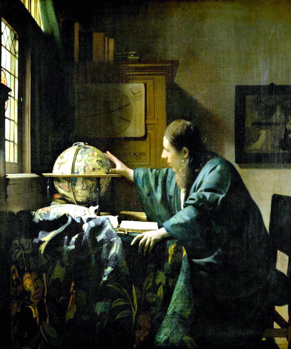 Another of my favourite works by him is the Love Letter with its careful framing & the intimate exchange of glances between the women. The Love Letter (1667-8), The Astronomer (1668) & Lady with her Maid Servant (1667)