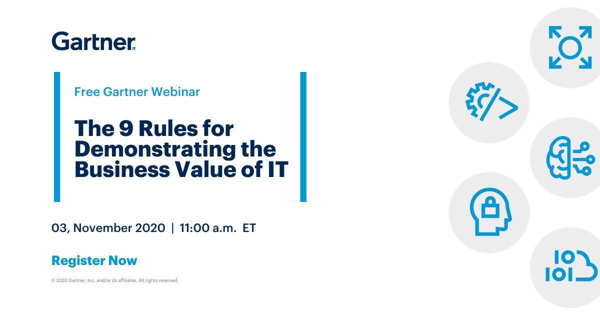 Gartner on Twitter "What are the 9 rules for demonstrating the