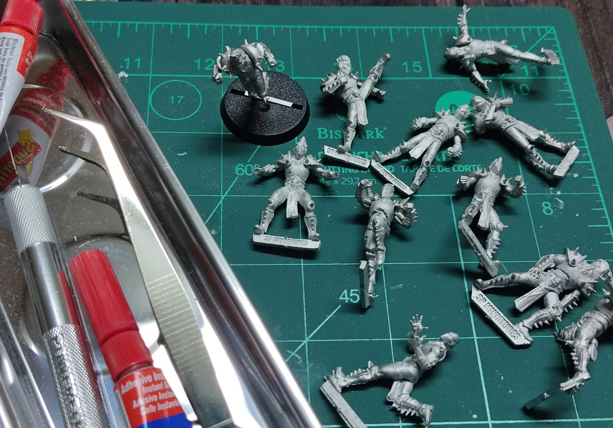 SiJuego's tweet photo. Equipo Star Elves
No me gusta montar. Disfruto mucho más pintando
Pero en ausencia de @HdParejo me ha tocado. El casteo y el diseño de los anclajes me ha hecho la experiencia menos traumática.
#StarPlayerMiniatures #StarPlayer #ProElves #bloodbowl #Miniatures #whitemetal #Elves https://t.co/0t1vsxEWXj