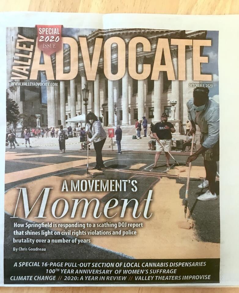 dannrayv's tweet photo. It says on the inside that this is a test to see if there is still a chance to survive before they decide whether to continue or close for good. Valley Advocate fall 2020 #NorthamptonMA #valleyadvocate #newspapers #Massachusetts #GazetteNet https://t.co/ksvzgaeGy5