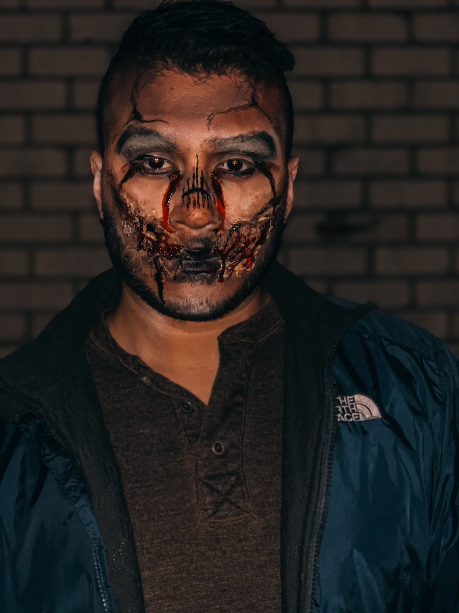 sirlosso's tweet image. My friend said I look stoic last night. What do y’all think? #halloweencostume #idontknowwhatitiseither lol