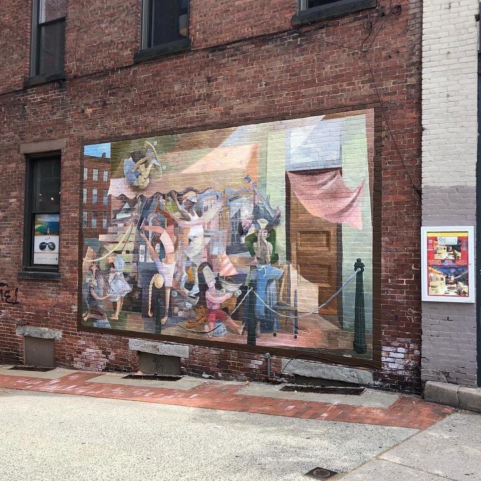 dannrayv's tweet photo. #buckethead #mural #NorthamptonMA #Massachusetts #StreetArt https://t.co/uy4AFoL1tW