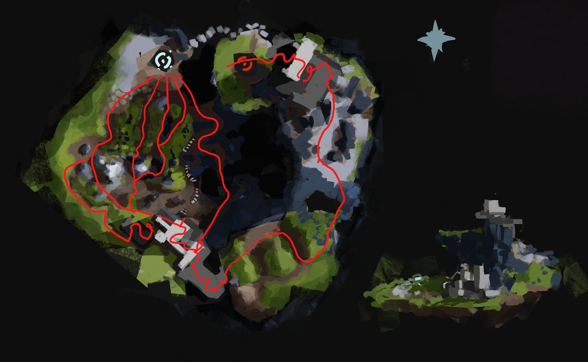 Easy_Past's tweet photo. Some fast scetsches with base navigation. It helps me to catch the main idea of location. And what's your pipeline?
#blockout #leveldesign #ArtistOnTwitter #3dartist https://t.co/XiHGSZ8xPo
