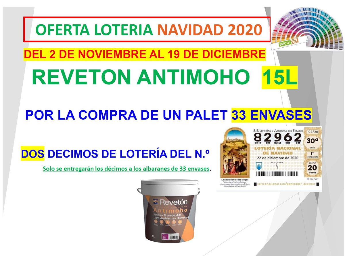 Oferta lotería navidad 2020, y si toca.