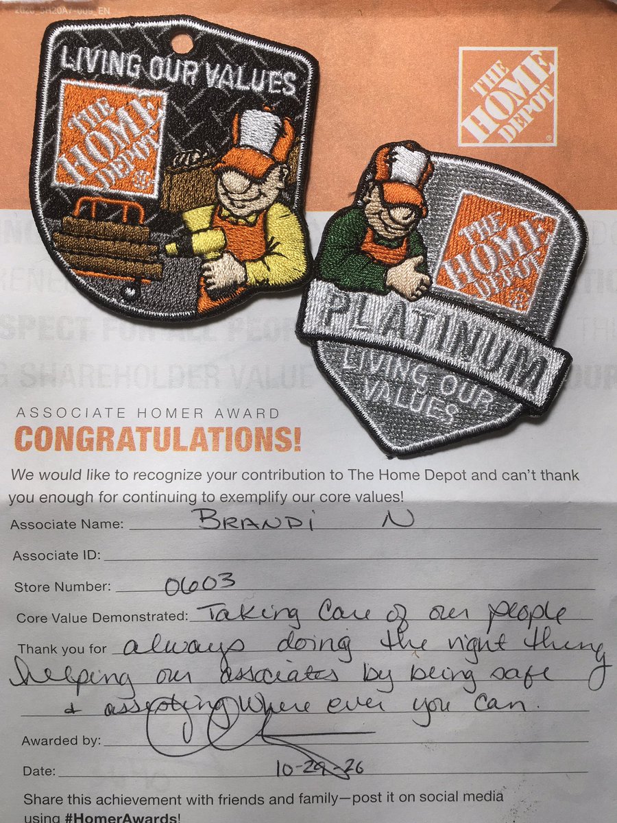 Fantastic way to finish October! Thank you 🧡<a href="/TustinHomeDepot/">Home Depot - Tustin #603</a> @HD_Watts