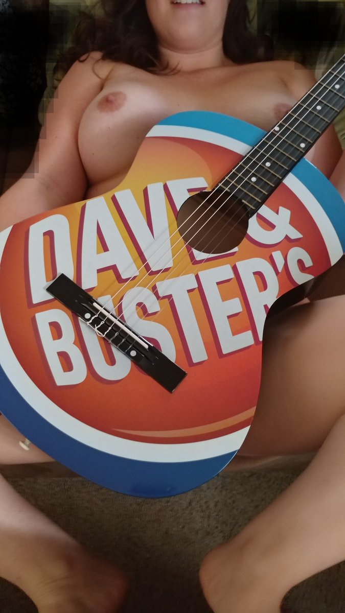hypothesisthis's tweet photo. @wifeshare13 earned enough points to get this guitar to play around with. #Realcpls #ShowHerOff #wifeshowing #tits #SeductiveSunday #Milf https://t.co/T6ODluRyQn