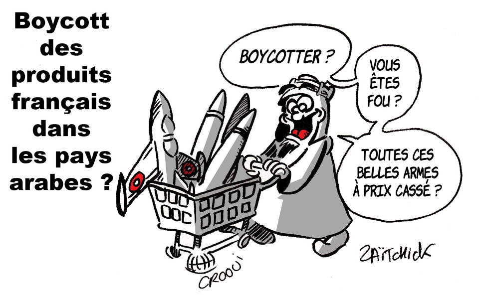 Le #DessinDePresse de Zaïtchick : Le panier de la ménagère
Retrouvez les dessins de Zaïtchick sur : blagues-et-dessins.com
#DessinDeZaitchick #ActuDeZaitchick #Humour #Terrorisme #Islamisme #Boycott #ProduitsFrançais #PaysArabes #VentesDarmes