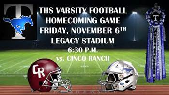 VARSITY GAME INFORMATION FOR THIS WEEK! #BLUE