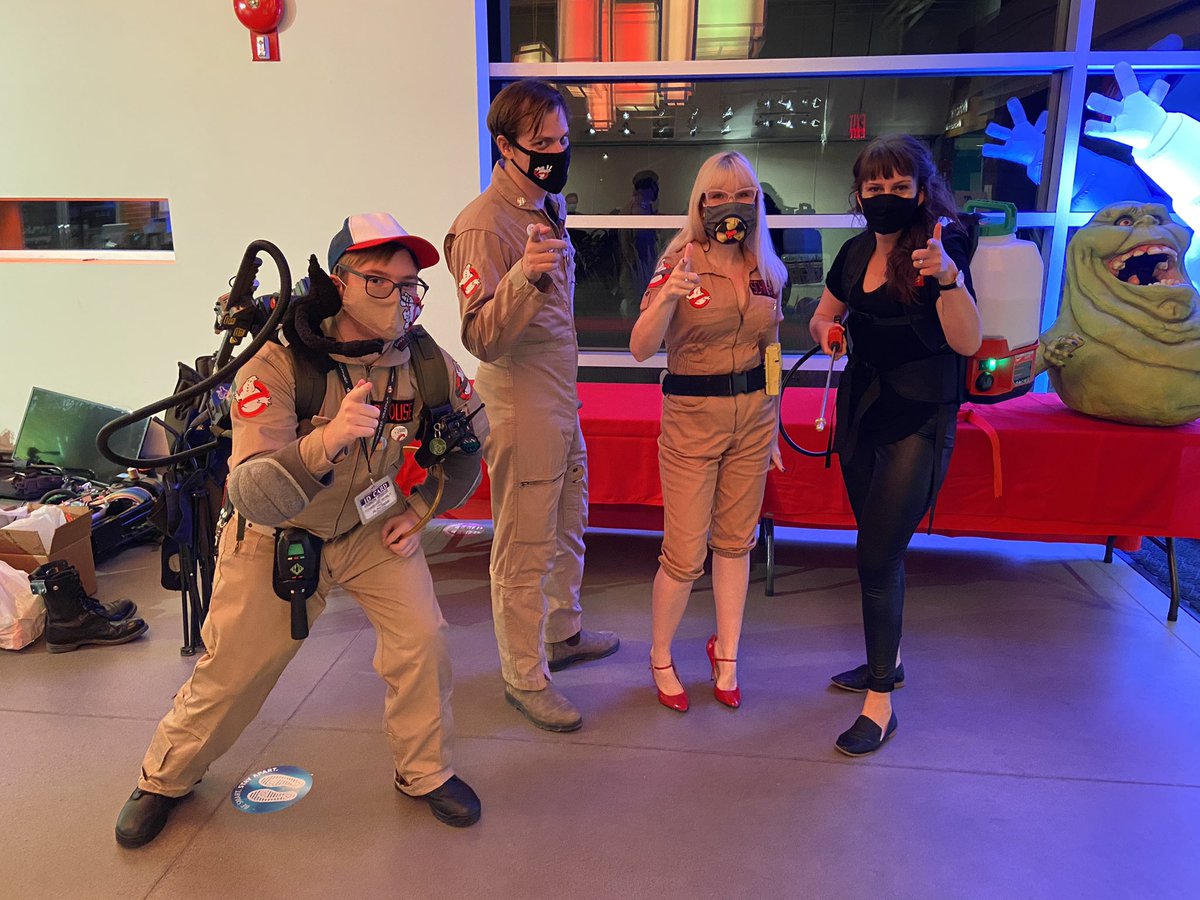 CandaceAmelia_S's tweet photo. I’m the luckiest gal in the world.  I got to spend #halloween with this fine looking group of men @CalgaryGB !  #ghostbusters #yycgb #ghostbustersafterlife #rustcity #yuc #calgary #ghostbusters2 https://t.co/jVDibV36NI