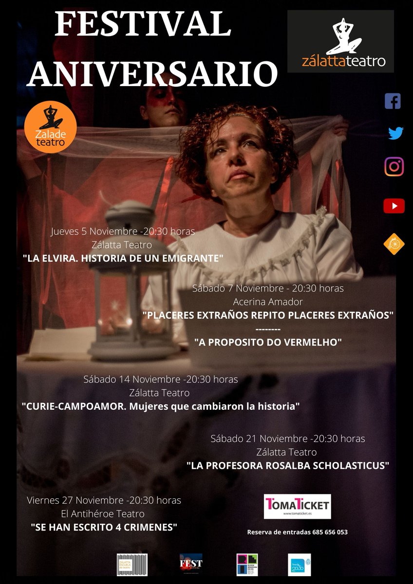 ZalattaTeatro's tweet photo. #Cumplimos 32 años de actividad #teatral
#Reservate un lugar en nuestra programación https://t.co/fa3OSlPMdP