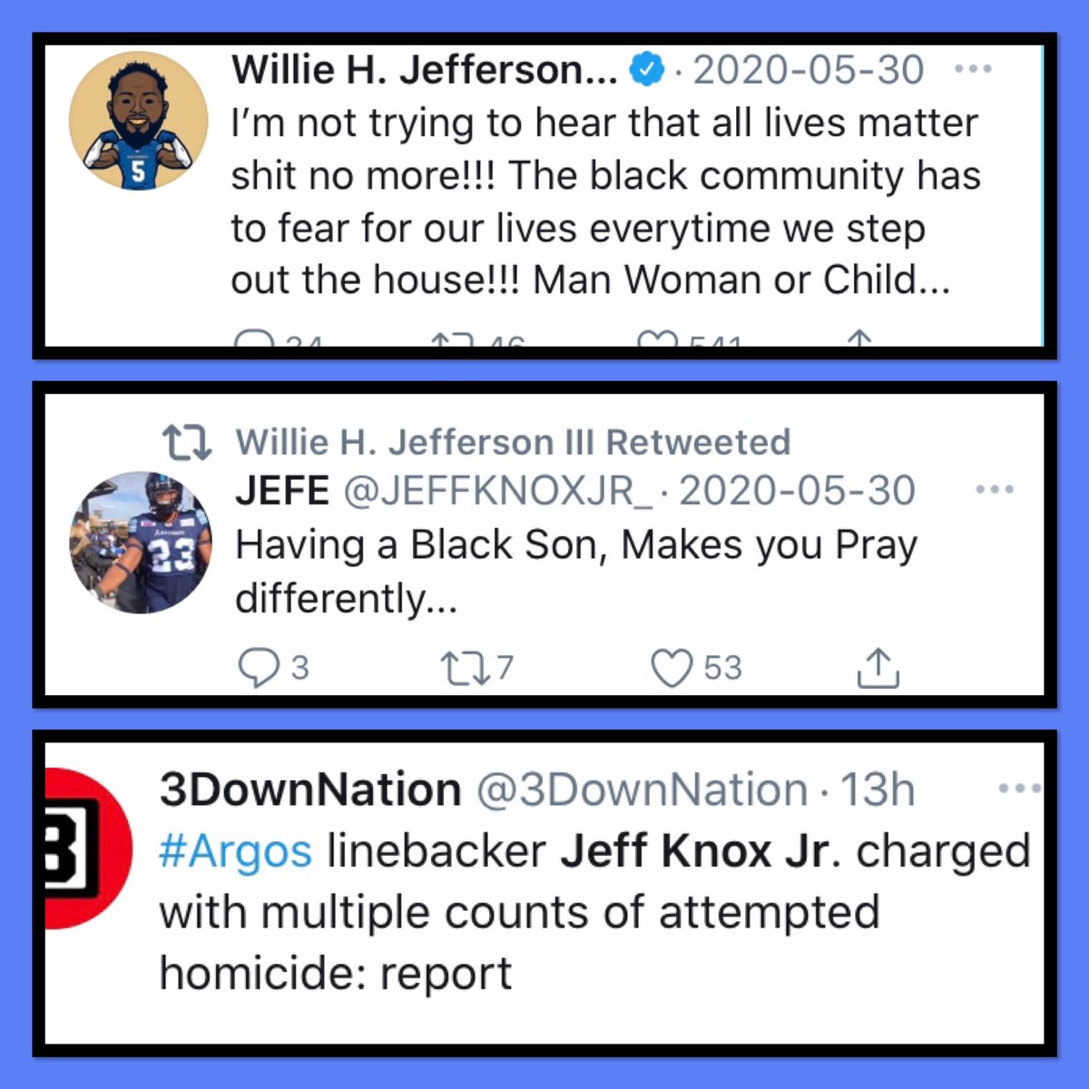 Apparently “NO LIVES MATTER” for @JEFFKNOXJR_ He posted a lot of police hate & then goes out and shoots a bunch of people. What a hypocrite!!! He’s retweeted a ton of your stuff. You may want to de-friend him if you want to keep credibility @Stmn_Willie_Bmn @MiltStegallTSN