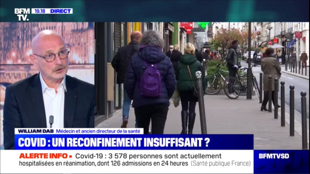  William Dab : "On sent un ressentiment, que cette menace virale aurait pu être contrôlée.Et elle ne l'a pas été.Et tous les pays européens, contrairement à ce qu'on dit, ne sont pas sur le même pied que nous (Royaume-Uni, Allemagne, Italie), ils s'en sortent bcp mieux."