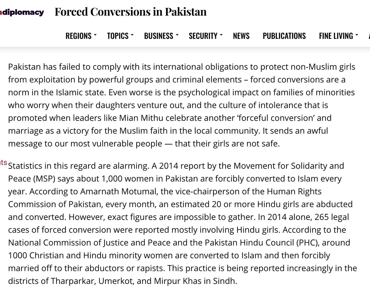 I tried to explain to them that that equivalence wasn't there. That the magnitude of what happens to Hindu minorities in  is much worse presently and historically than what happens in  to minorities.They weren't having it."I don't believe you. India is just as bad"