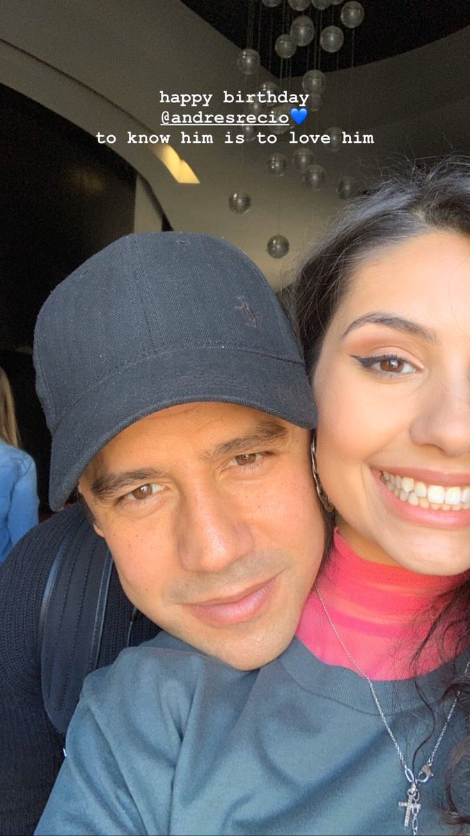 alessiacworld's tweet photo. Alessia’s Instagram story: “happy birthday @andresrecio1 💙 / to know him is to love him”. https://t.co/lFCEKCMiSf