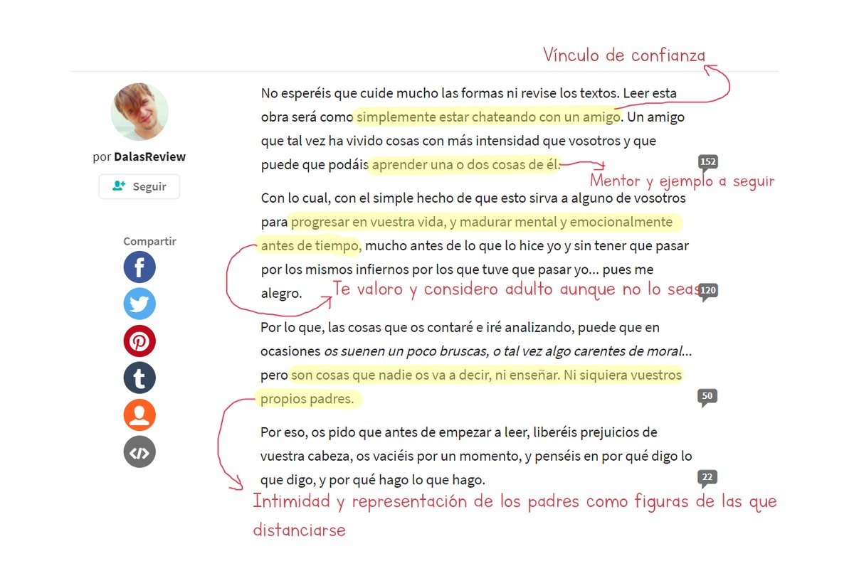 Esta es la forma en la que presenta en Wattpad su libro Filosofía de Dalas (de cuya existencia supe gracias a un vídeo de  @slifante).