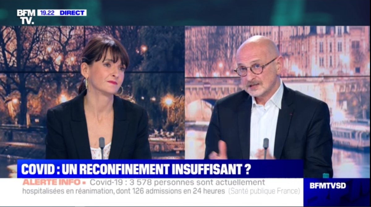 William Dab "Le ministre de la santé n'a pas le pilotage sur tout le système. Par exemple, dans les entreprises, c'est le ministère du travail. Avec le nombre de clusters qu'on a dans les entreprises, le rôle de la médecine du travail est essentiel".