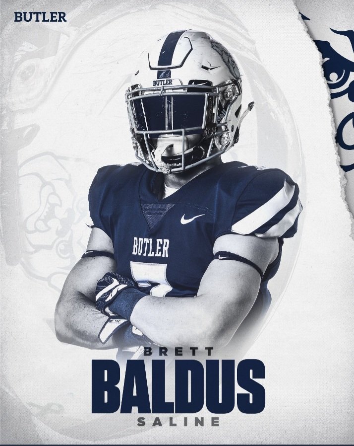 btbaldus's tweet photo. Extremely blessed and excited to receive an offer from Butler University. #beadawg @CoachMMcCarroll @CoachDHank @SalineFootball https://t.co/BPZxfdTzsZ