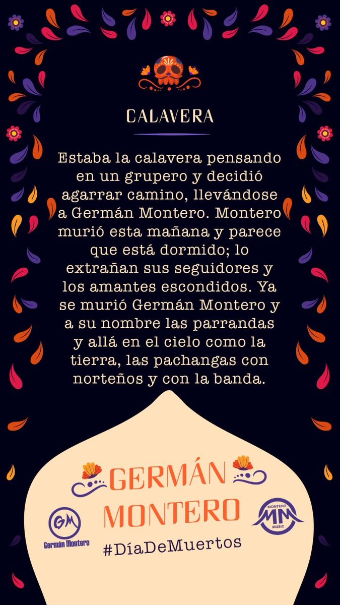 Aquí les dejo la mía... Espero las suyas... #DiaDeMuertosDesdeCasa #Calaveritas2020