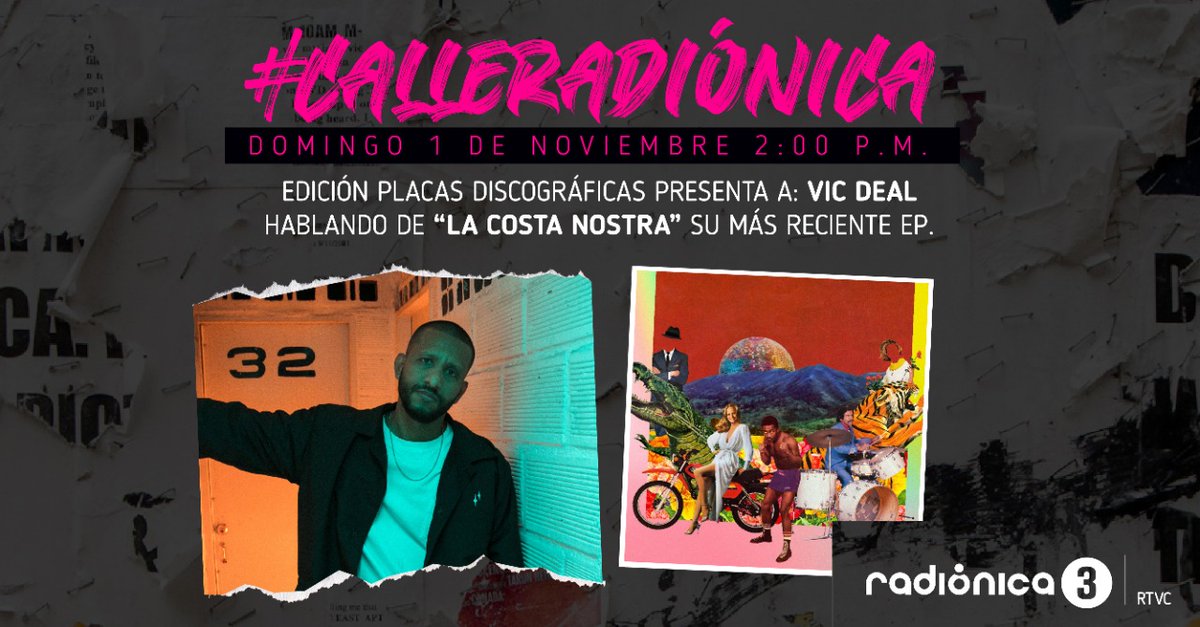 Radionica3's tweet photo. Con una clara influencia del sonido de la Costa Oeste de la USA llega @Vic_Deal a #CalleRadiónica, nuestro espacio en FM  para presentar "La Costa Nostra", su tercer trabajo musical. 
Ya mismo en todas las frecuencias de Radiónica y por el https://t.co/Eu9jneIE64 https://t.co/TKy9zbRDoK