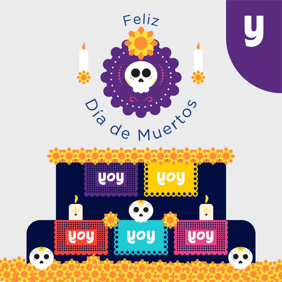 Feliz Día de muertos, querida comunidad YoY! Que la pasen Muy bien en este día especial que recordamos a todos aquellos que amamos, que ya no están con nosotros físicamente pero SIEMPRE EN ESPÍRITU! 💀☠️👻 #díademuertos #festividades #mexicomagico #arodar #calaveramexicana