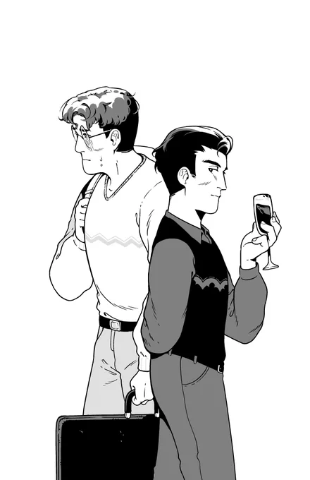 Thank you so much for your time and kindness! This was my first drawing of them together. I'm not a typical...superman/batman fanart, but I hope you had a good time regardless! 