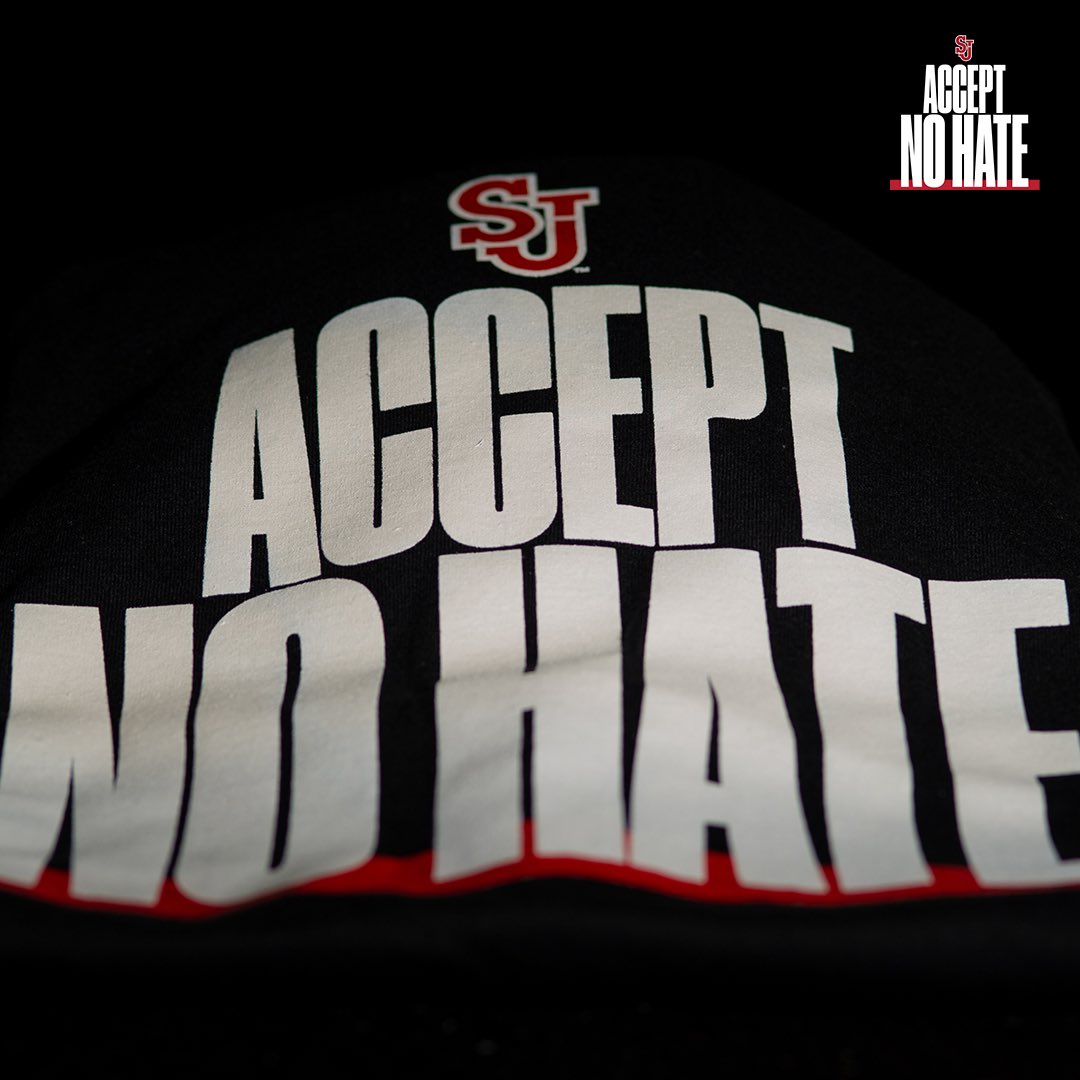 Solidarity Week begins tomorrow with the #AcceptNoHate movement. This initiative was created by the 🔴⛈️ student-athletes in an effort to raise awareness of the social injustices occurring in our country.   More Info 🔗  bit.ly/3mzvT18