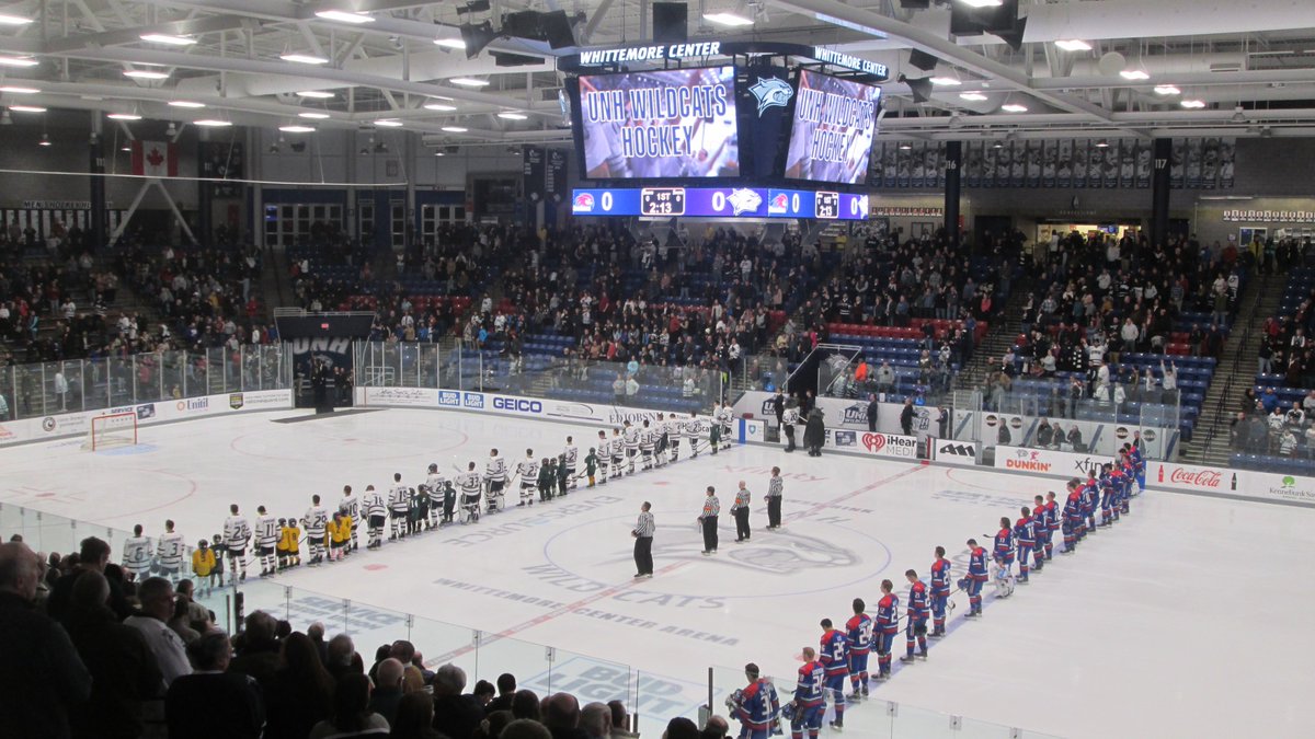 55. Whittemore Center, Durham, NH. Home of  @UNHWildcats hockey. There's something about New Hampshire and concrete hockey arenas. Whittemore center boasts an oversized ice surface and some fun traditions (like throwing a fish on the ice after the first UNH goal).