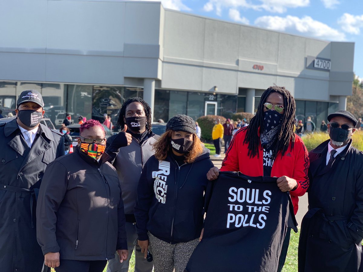 aliciareece's tweet photo. Souls to the Polls was amazing today.  So many people were voting @VoteHamCoBOE that the line wrapped around the building and went across the street. This one is in the record books! Thank you everyone for coming out to vote. #votingisessential #AliciaReeceforCountyCommissioner https://t.co/KgkZy7i56U