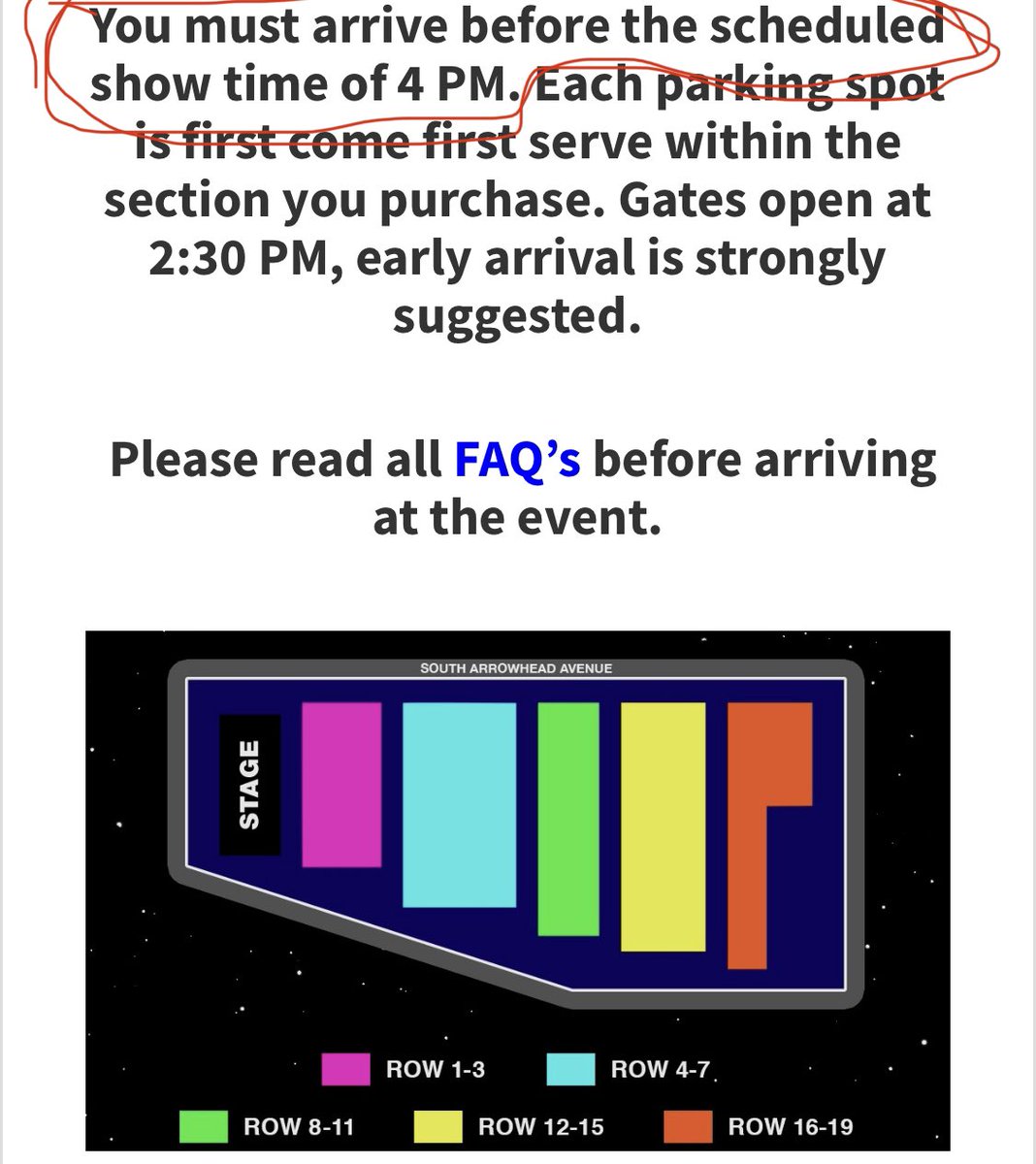 @BrianaXbiz I don’t think @PasqualeRotella would close the gates on anyone knowing how much fun every ticket holder will have tonight! If I had known late arrivals were permitted, I could have attended my family’s Sunday brunch