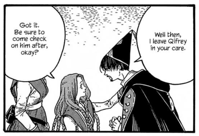 am i not supposed to think of qifrey and orugio as Partners, or... 