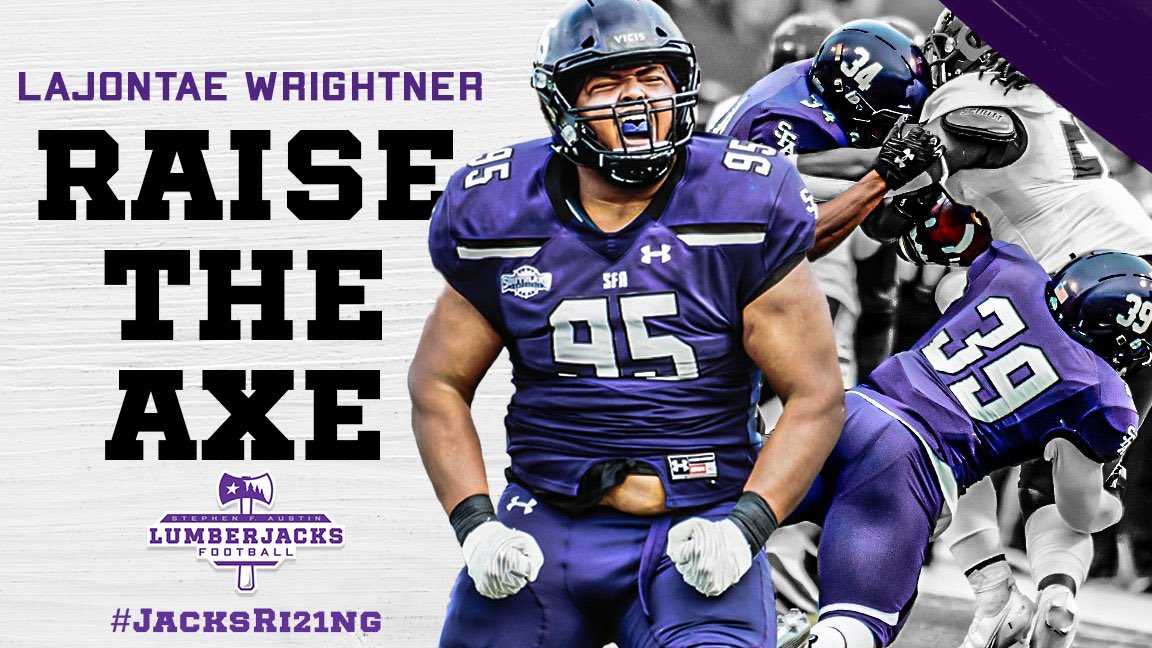 LajontaeW's tweet photo. 💜🪓@j_fentress10  @SFA_Football https://t.co/rAf83vnGsQ