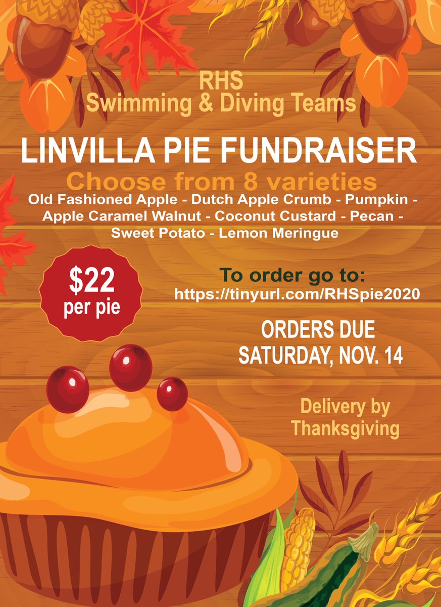 Now that Halloween is over, you can look ahead to #Thanksgiving and the holidays. So order a pie and/or wreath to get in the spirit. #radswim #radnorproud
