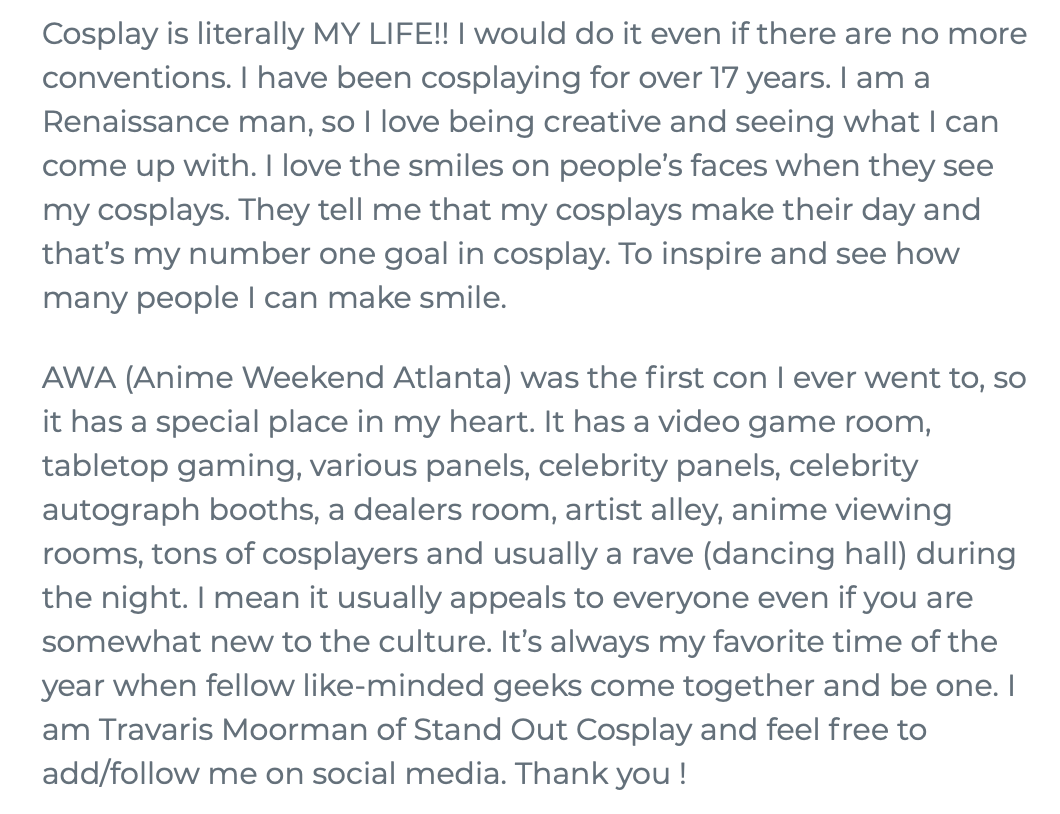 Cosplay in America tweet media