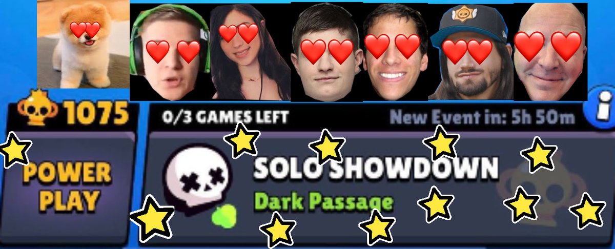 Logan__33's tweet photo. NEW IDEA❗️❗️ SHOWDOWN IN POWER PLAY❣️
𝐑𝐞𝐚𝐬𝐨𝐧𝐬:
• NEW, Competitive, and Fun!
• Not Luck or RNG based! No going against OP teams!
• NO NEED to look for people to play with!
• Epic Win: Spin 100 times in one match! Very easy!
#BrawlStars #UpdateIdea 😍❤️ https://t.co/TkXsdSlGZk