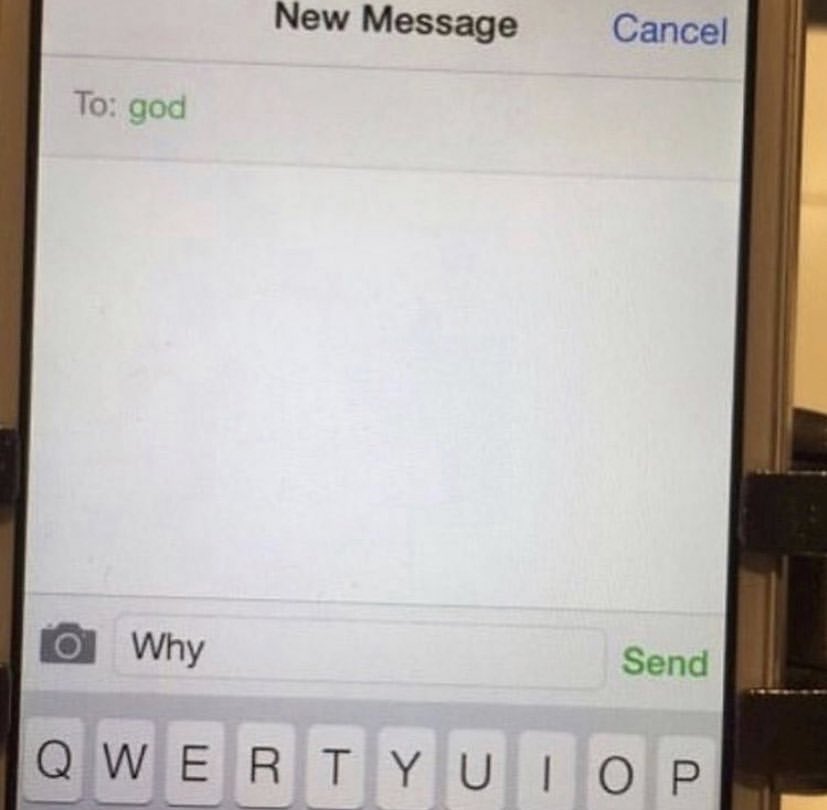 He’s still waiting for his reply...