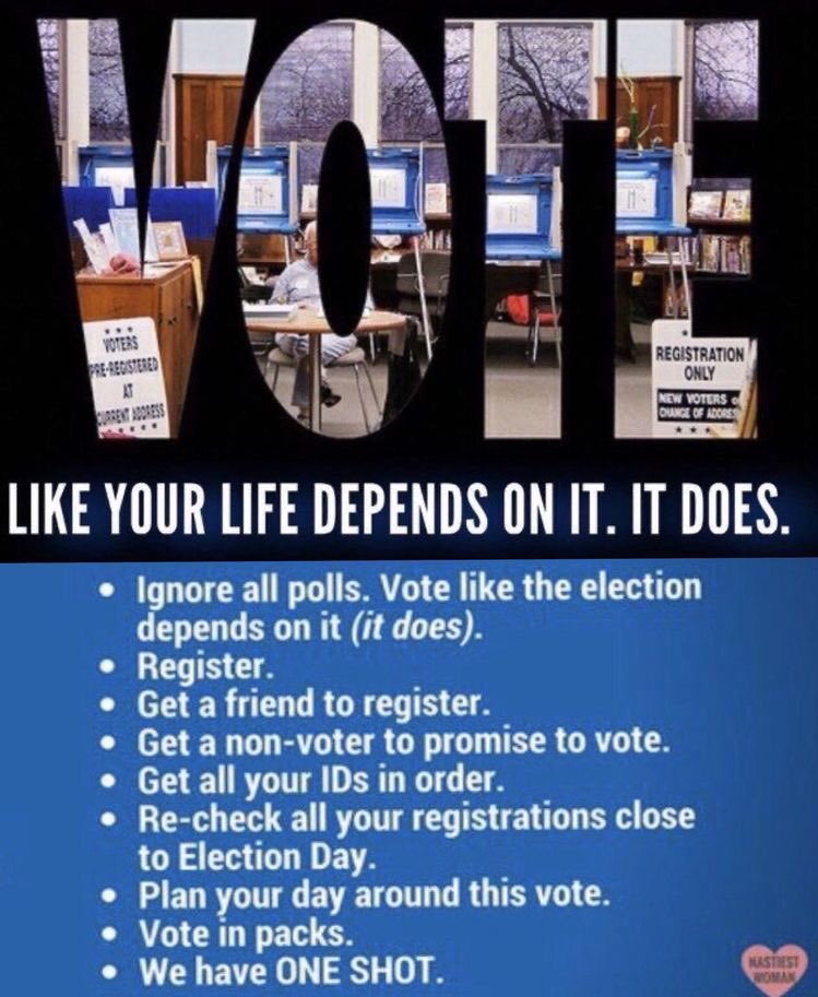 Just casting your 1  #VoteForBiden isn’t enough.You must get everyone you know to vote  #BidenHarris2020 & do everything in your power to  #GOTVIGNORE ALL POLLS!Polls do Not account for Russia interference & vote suppression. #VOTE   &  #GOTV like we’re behind—We have ONE SHOT