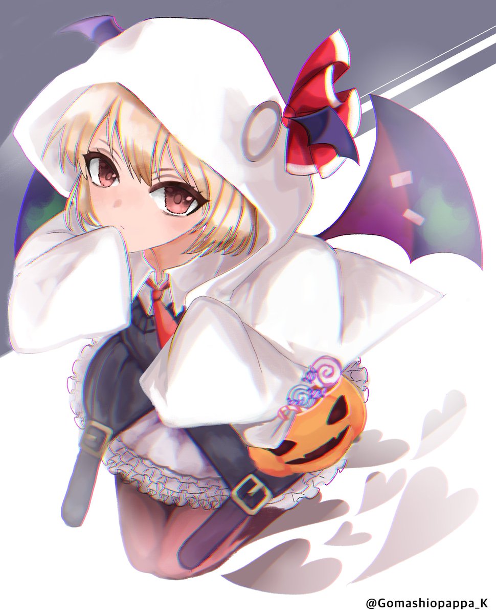 東方 超遅刻ロスワハロウィンルーミア 東方project 東方lw ルーミア 加糖のイラスト