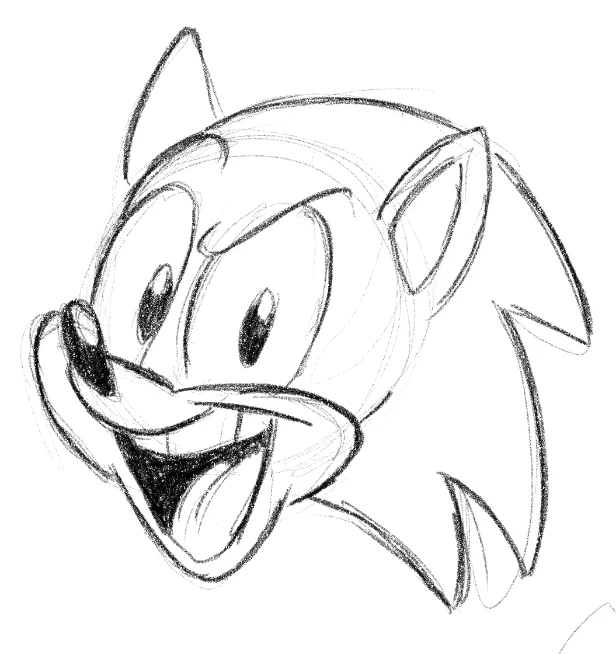 sad, tired, and posting sonic but in a 90s warner bros show 