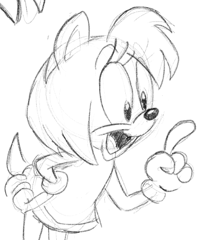 sad, tired, and posting sonic but in a 90s warner bros show 