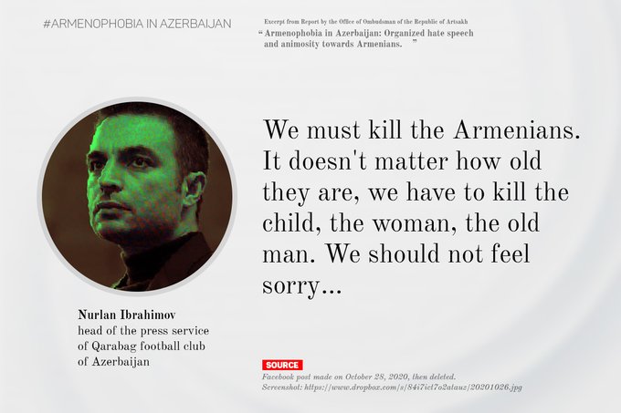 Hasmik86441391's tweet photo. Azerbaijan has #Armenophobia
#StopAzerbaijaniAggression
How can Artsakh be a part of Azerbaijan. Note that #Artsakh was an autonomic region, so has rights to decide what to do. The World , and first of all Azerbaijan should respect it. https://t.co/l3JcOVSIV7
