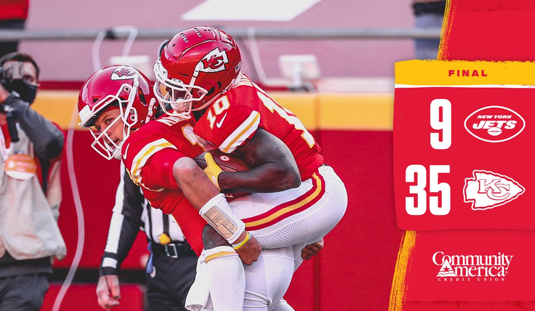 Chiefs's tweet image. We have secured the W 👊