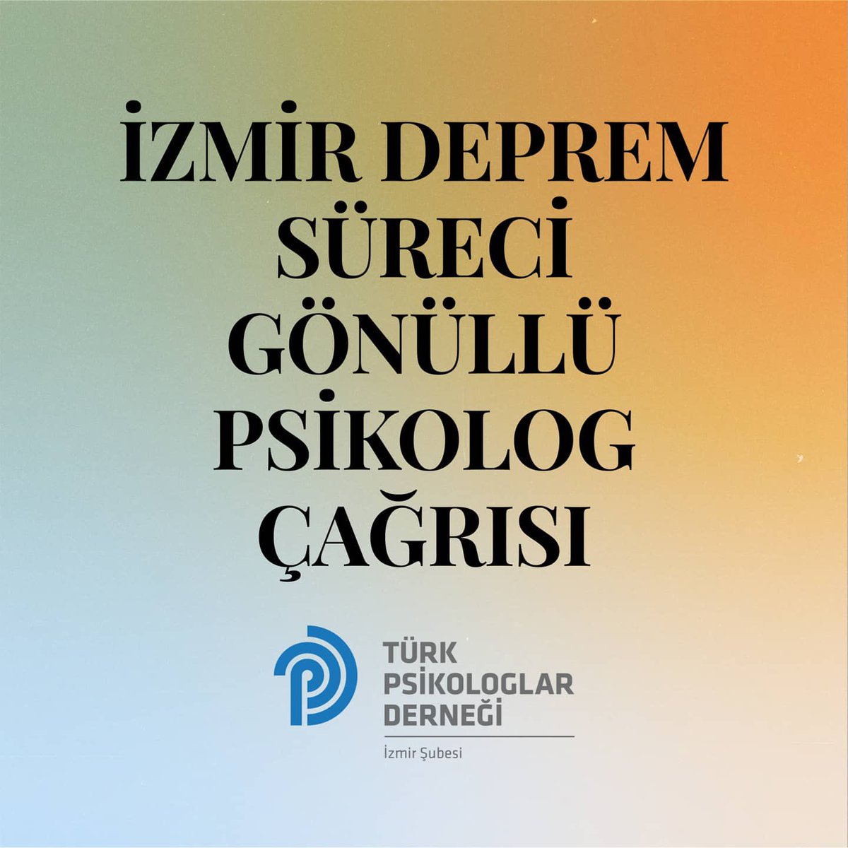 Destek çalışmalarına gönüllü olarak katkı sağlamak isteyen, klinik görüşme deneyimine ve temel travma bilgilerine sahip meslektaşlarımızın aşağıdaki form aracılığı ile <a href="/TPDizmir/">TPD İzmir</a> ile iletişime geçmesini rica ediyoruz. 

Dayanışmayla,

docs.google.com/forms/d/e/1FAI…