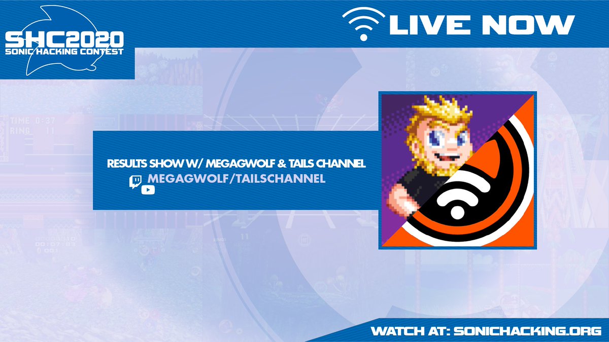 shcontest's tweet image. LIVE NOW!

RESULTS SHOW
with @SuperGWolf and @TailsChannel 

shc.zone #shcontest