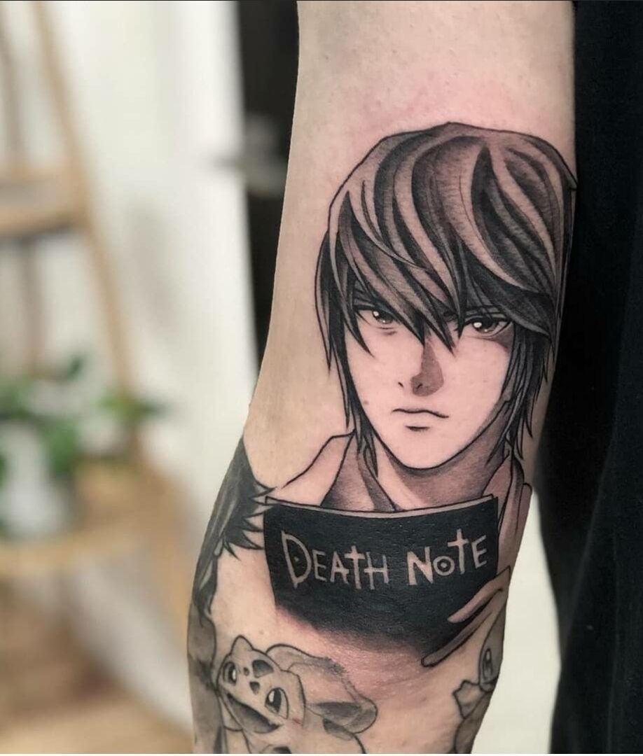 New Fashion Stickers Anime Death Note Temporary Tattoos for Women and Men Girls Sexy Body Art Waterproof Personality Unique Temporary Tattoos2 Pcs Wish