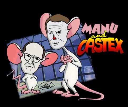 Futill_'s tweet photo. "- Dis Castex, tu veux faire quoi cette nuit ?
- La même chose que chaque nuit, Manu, tenter de conquérir le MONDE !" https://t.co/3ayUjL6vLl
