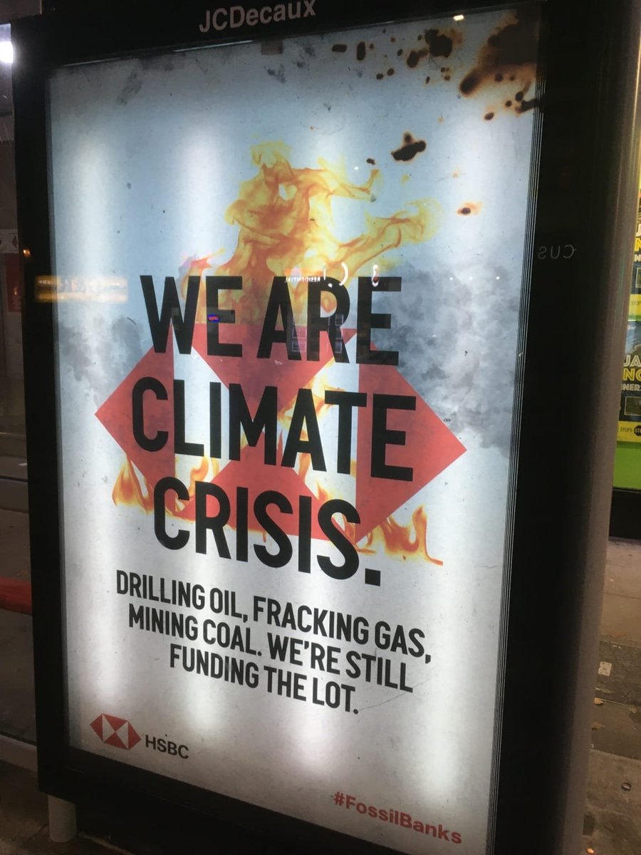 XRebellionUK's tweet photo. Looks like #PaintTheStreets decided to #TellTheTruth about @HSBC https://t.co/wg9CIdJzKj